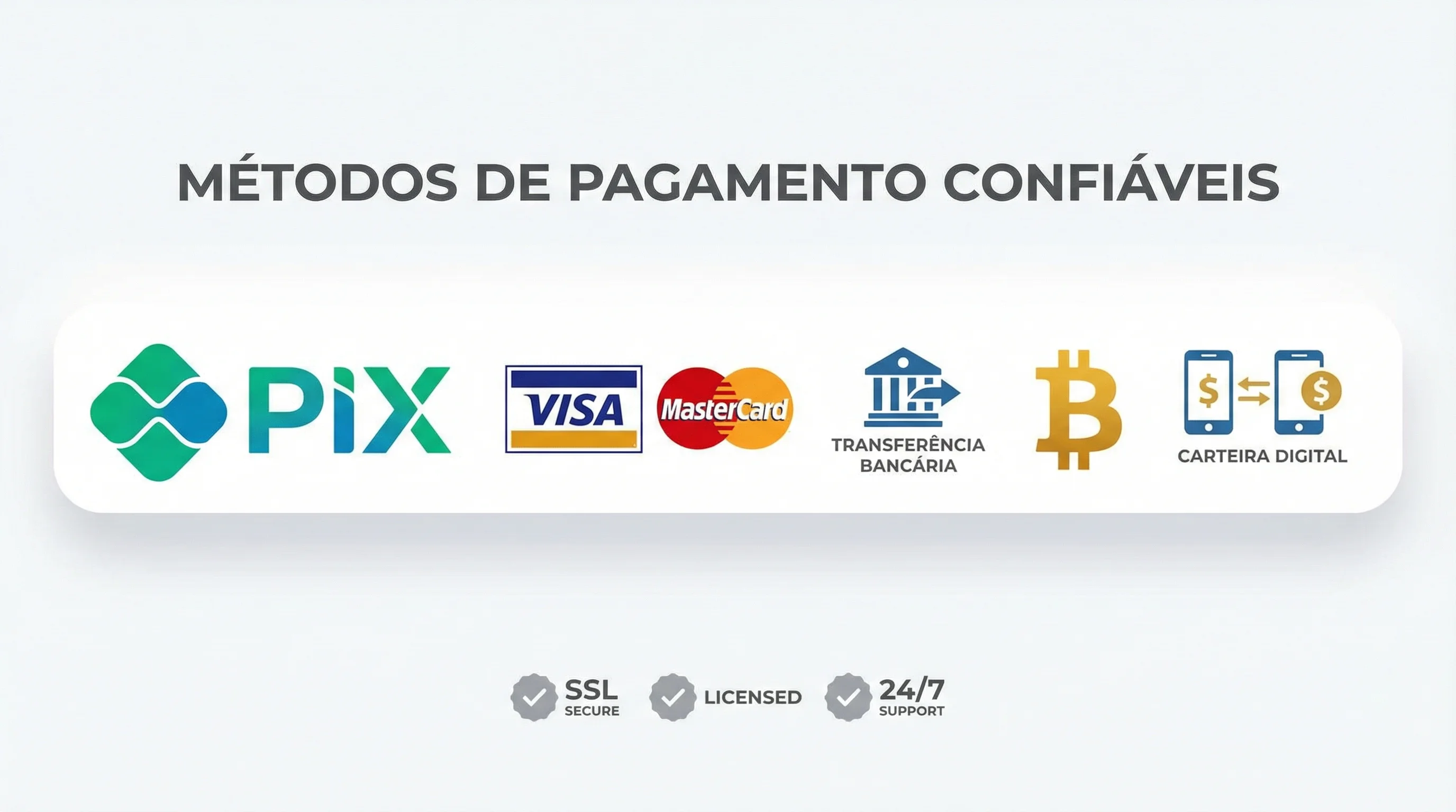 Métodos de Pagamento Aceitos no donald bet